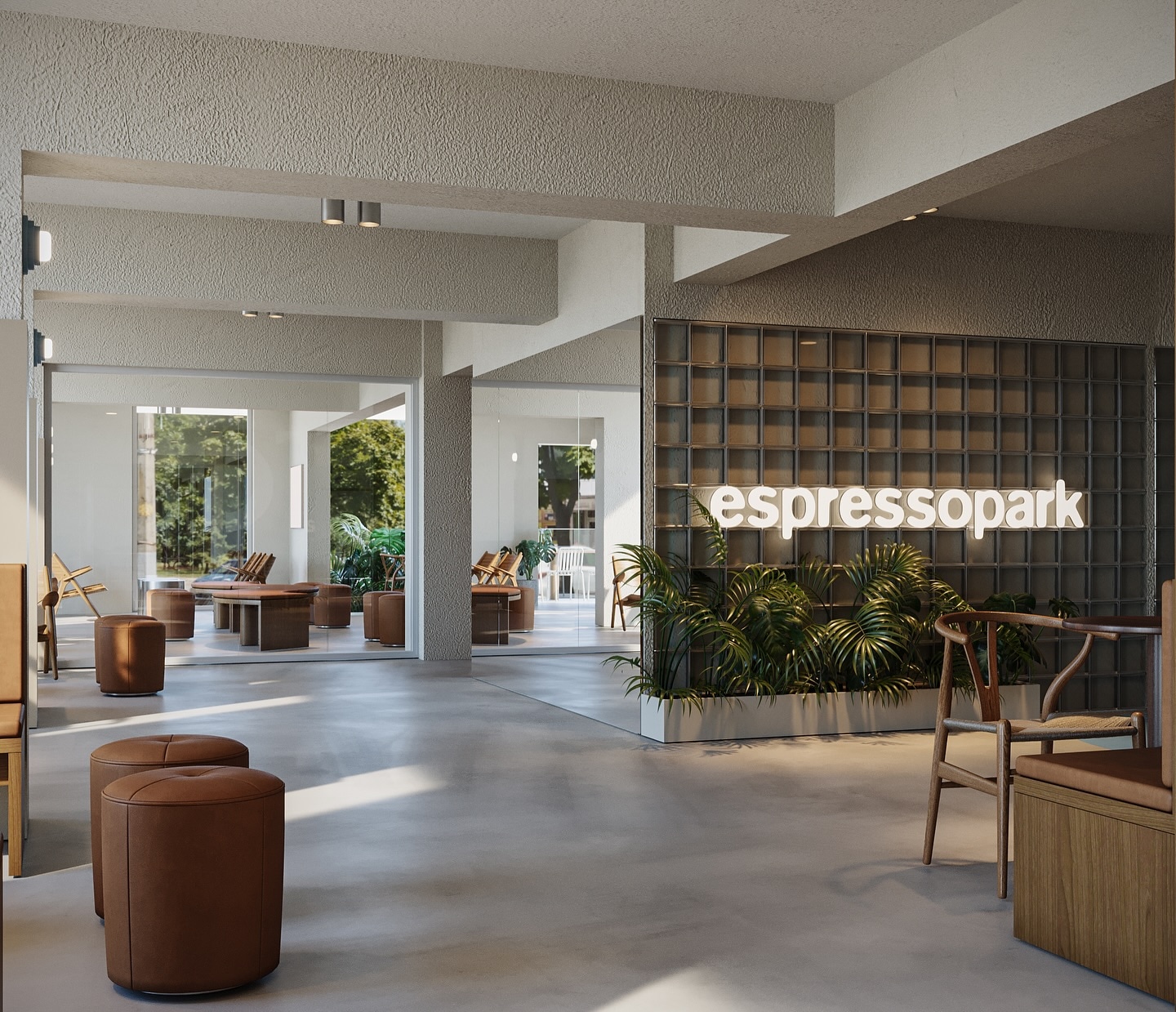 EspressoPark işletmesinin iç mekânı